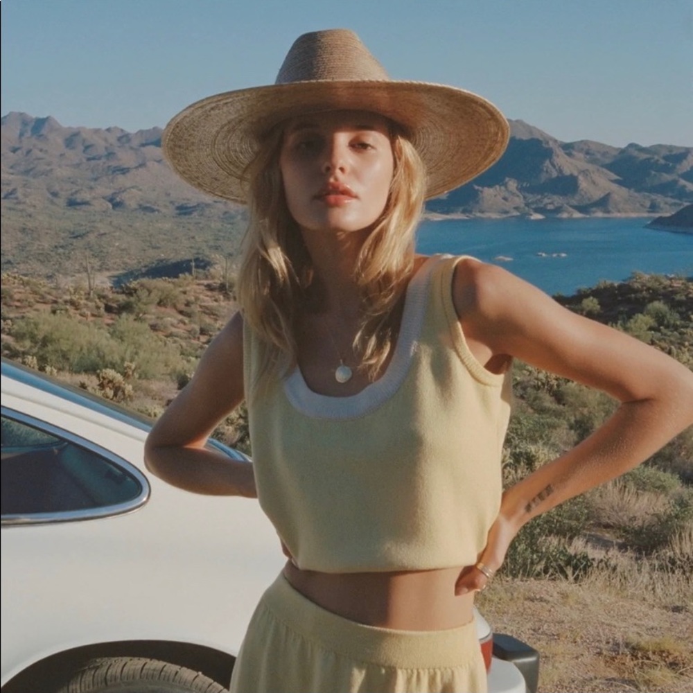 Western wide Palma hat like new